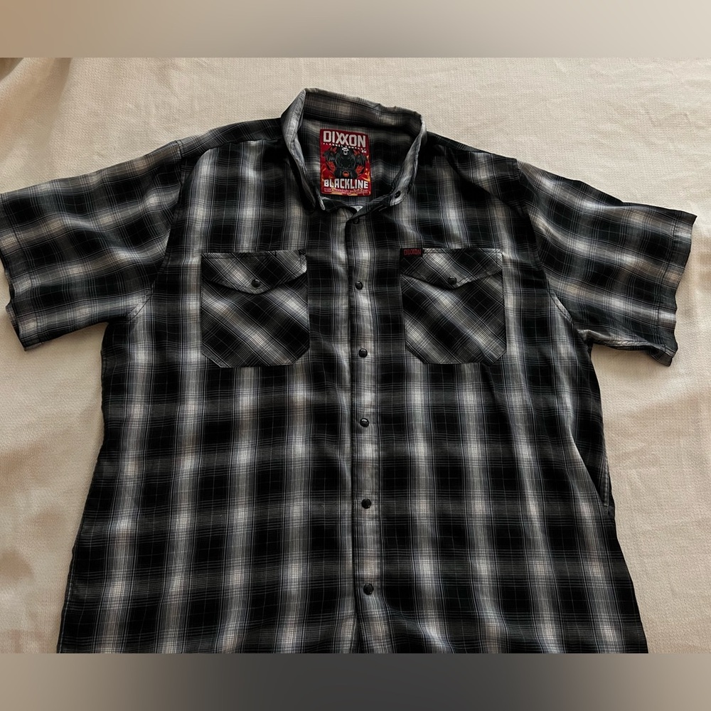 Dixxon Blackline short sleeve bamboo snap shirt XXL